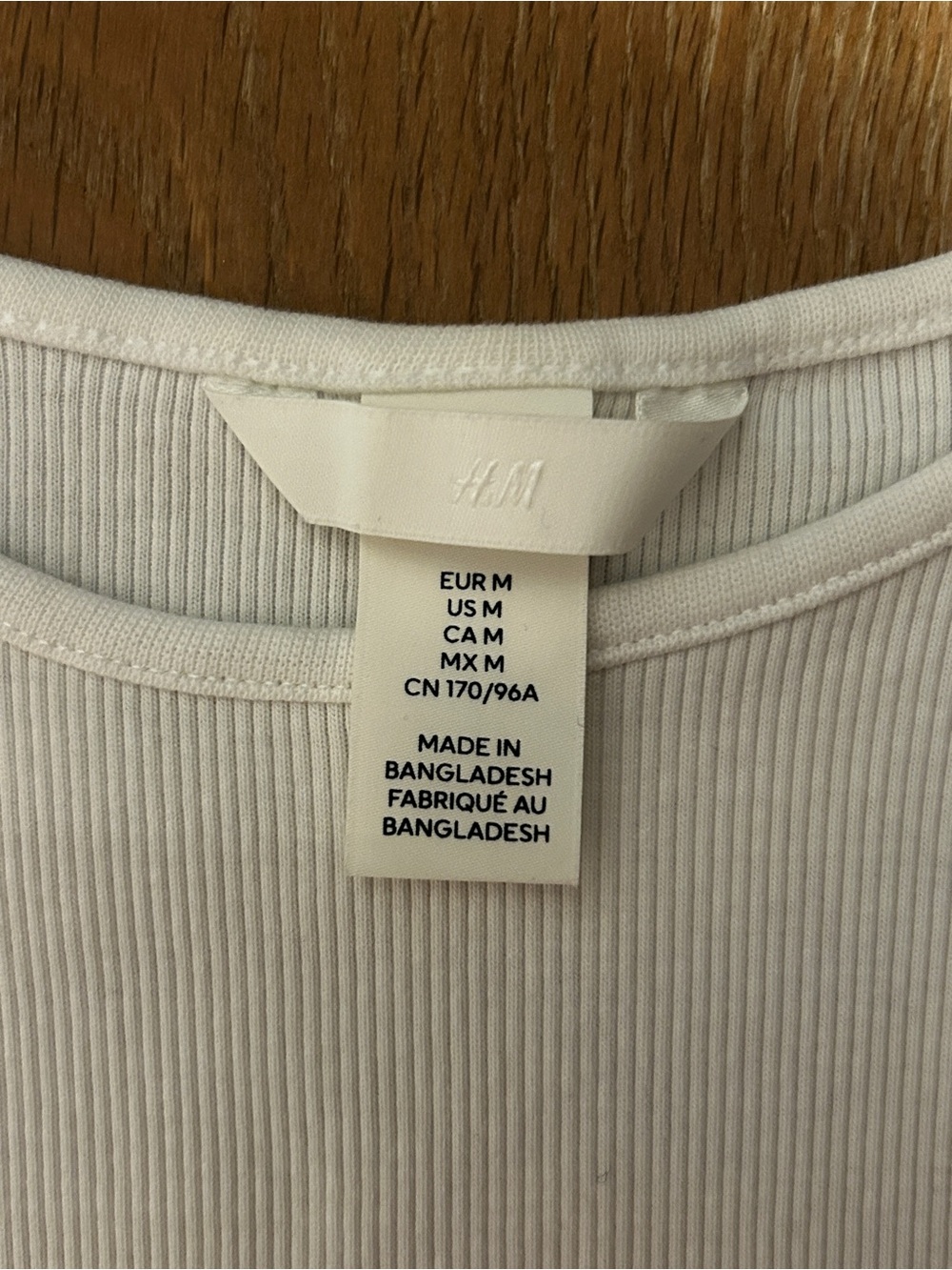 H&M White Ribbed Tank Top - Picture 3 of 4